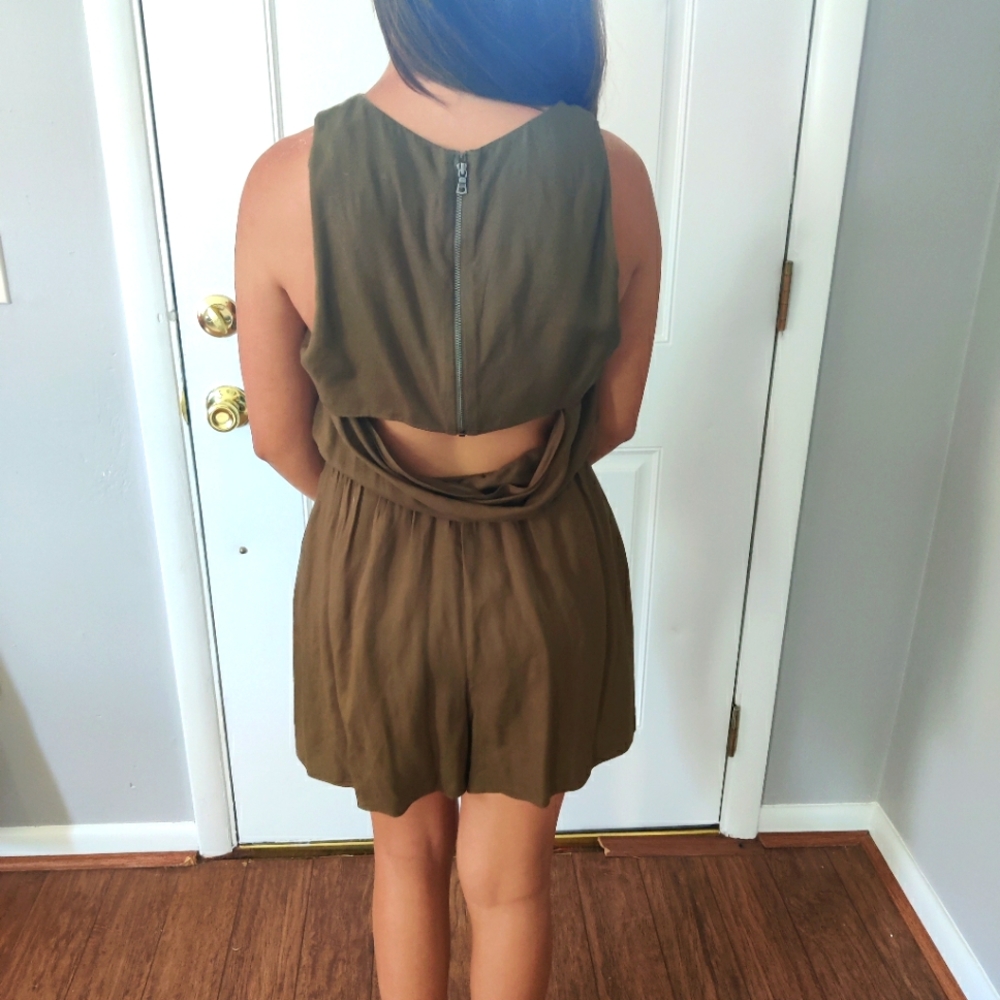 Olive green Romper